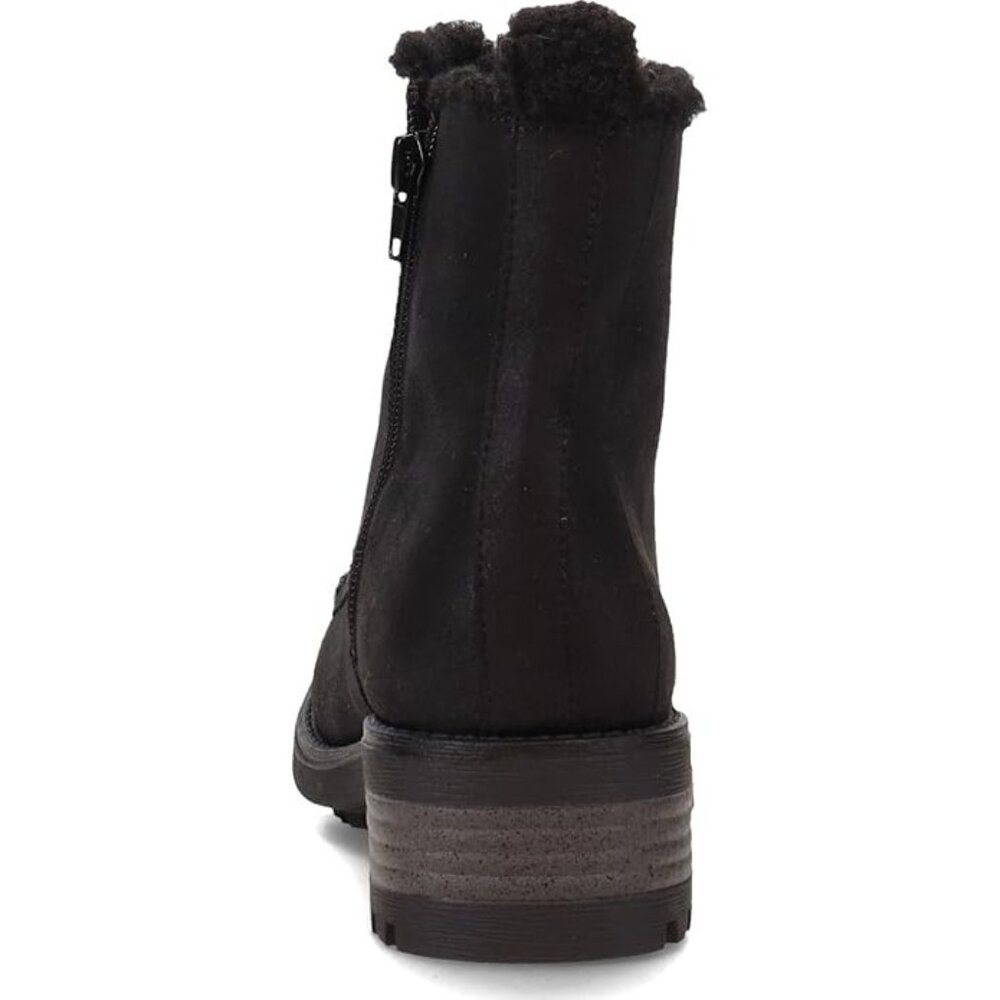 LifeStride Women's Kunis Cozy Winter Combat Snow Boots Lace-up Black Size 6.5 - Picture 4 of 7